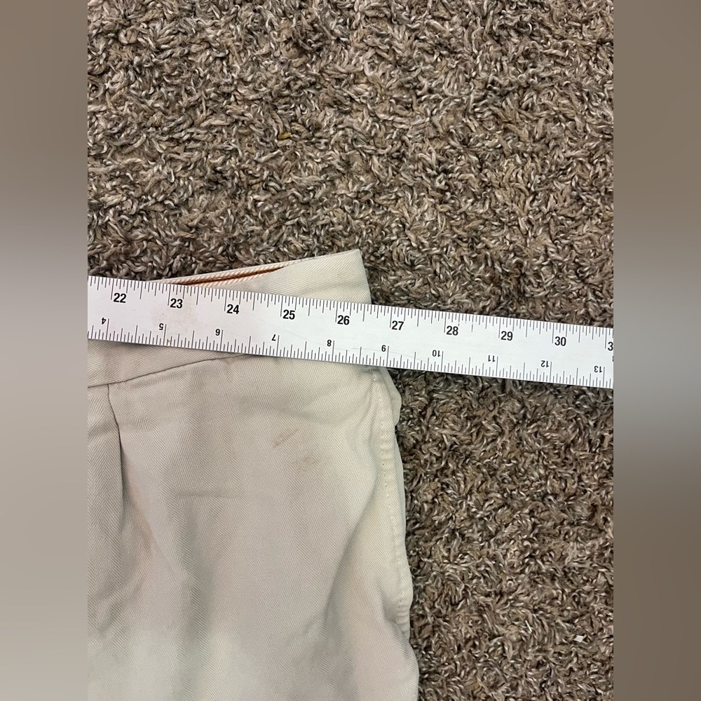 Tommy Bahama Silk Cotton Shorts Mens 56RTan Khaki Flat Front Chino Casual - Picture 4 of 7